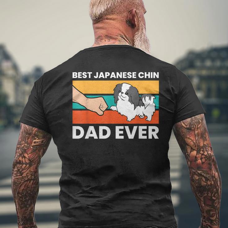 Japanese Spaniel Dog Owner Dad Best Japanese Chin Dad Ever Mens Back Print T-shirt Gifts for Old Men