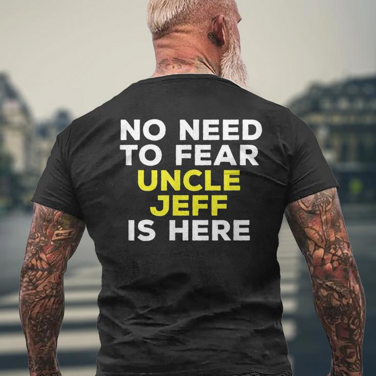 Jeff Funny Uncle Gift Family Graphic Name Gift For Mens Mens Back Print T-shirt Gifts for Old Men