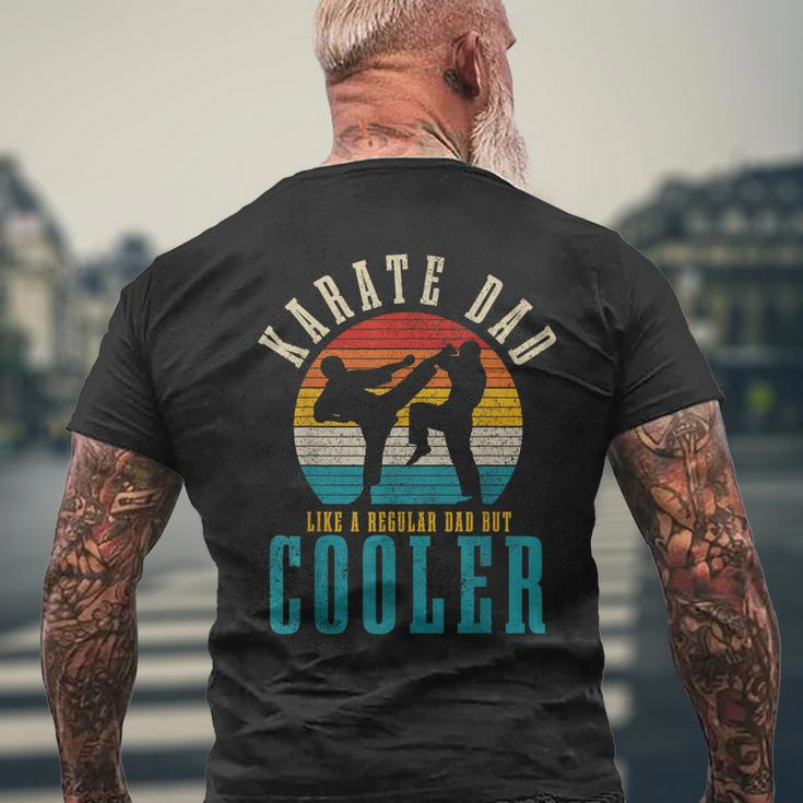 Mens Karate Dad Like A Regular Dad But Cooler Vintage Men's T-shirt Back Print Gifts for Old Men