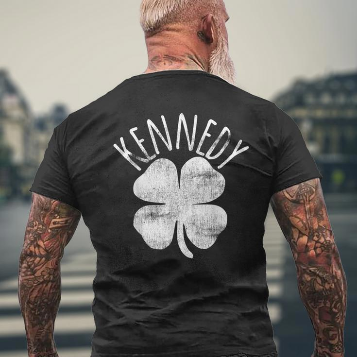 Kennedy St Patricks Day Irish Family Last Name Matching Mens Back Print T-shirt Gifts for Old Men