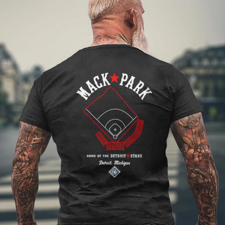 Mack Park Home Of The Detroit Stars Men's Back Print T-shirt | Mazezy