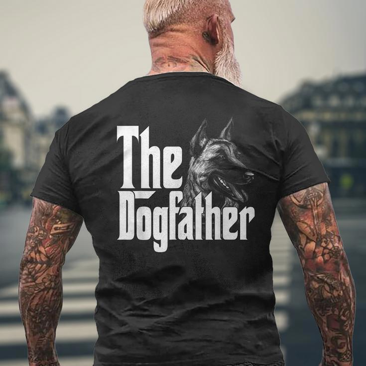 Malinois Belga Dog Dad Dogfather Dogs Daddy Father Mens Back Print T-shirt Gifts for Old Men