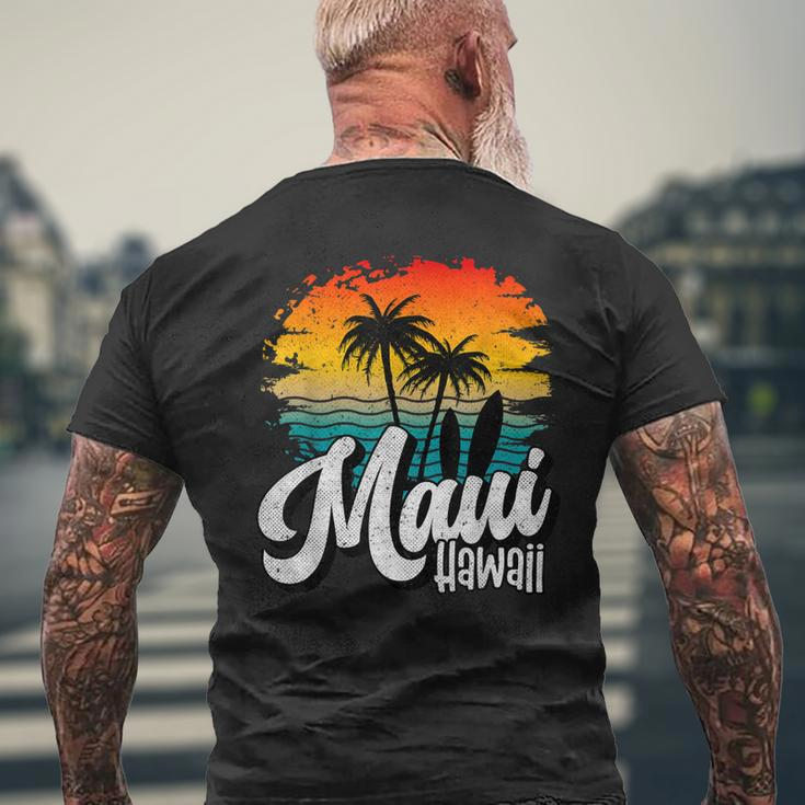 Maui Maui Lover Hawaii Tourist Maui Surf Men's T-shirt Back Print Gifts for Old Men