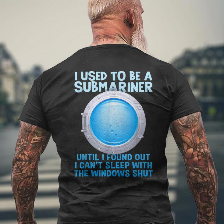 Military Submarine Veteran Gift Us Submarine Submariner Mens Back Print T-shirt Gifts for Old Men