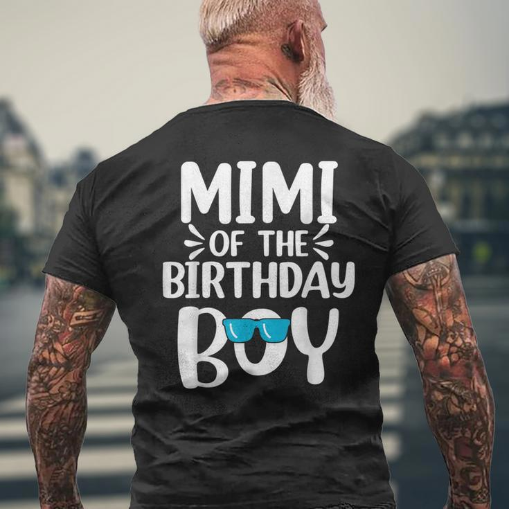Mimi Of The Birthday Boy Mom Dad Kids Family Matching Mens Back Print T-shirt Gifts for Old Men