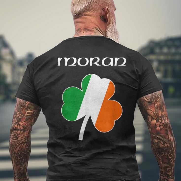 MoranFamily Reunion Irish Name Ireland Shamrock Mens Back Print T-shirt Gifts for Old Men