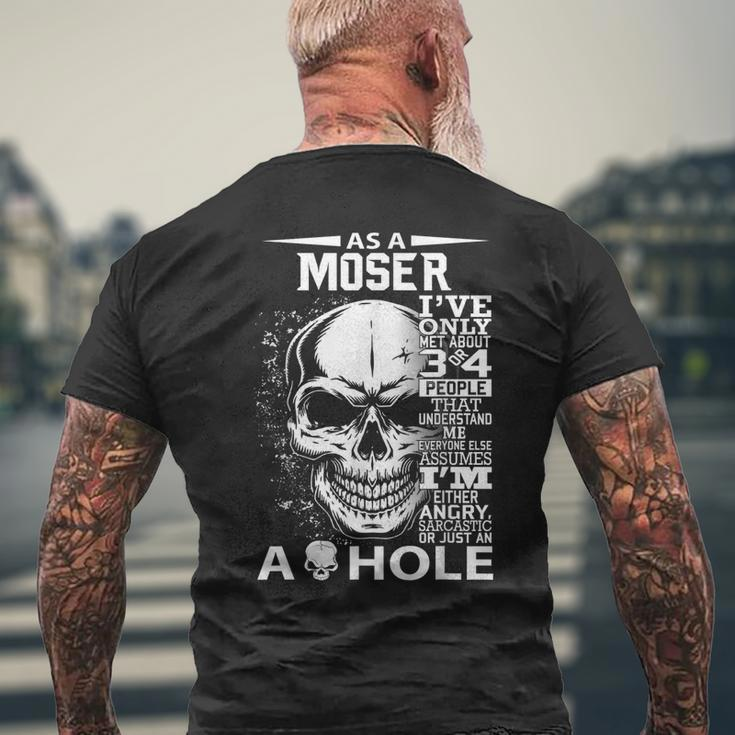 Moser Definition Personalized Custom Name Loving Kind Mens Back Print T-shirt Gifts for Old Men