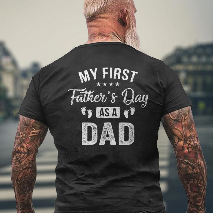 My First Fathers Day As A Dad Fathers Day Mens Back Print T-shirt Gifts for Old Men