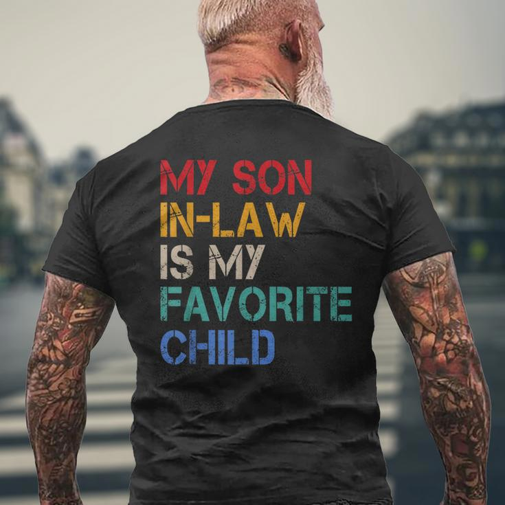 My Son-In-Law Men's Crewneck Short Sleeve Back Print T-shirt Gifts for Old Men