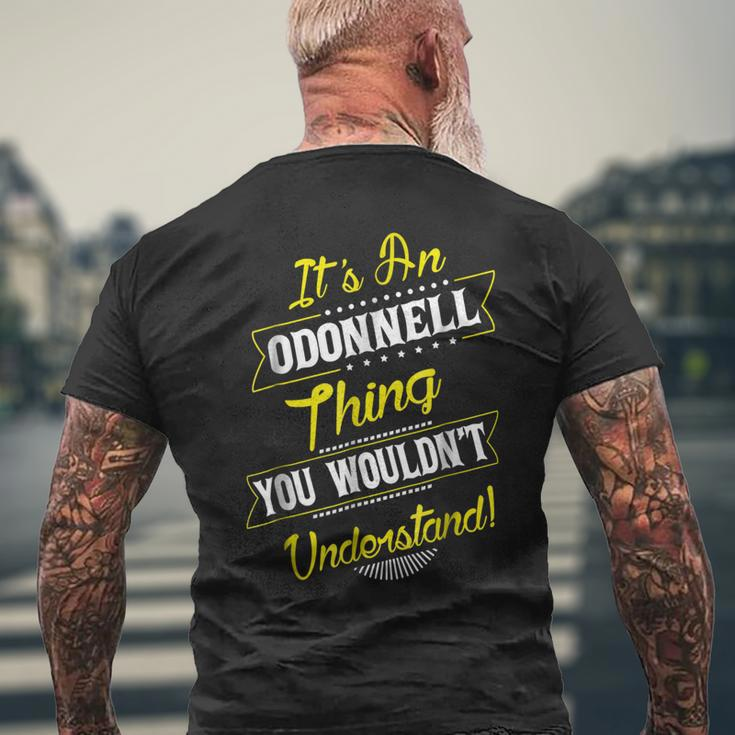 Odonnell Thing Family Name Reunion Surname TreeMens Back Print T-shirt Gifts for Old Men