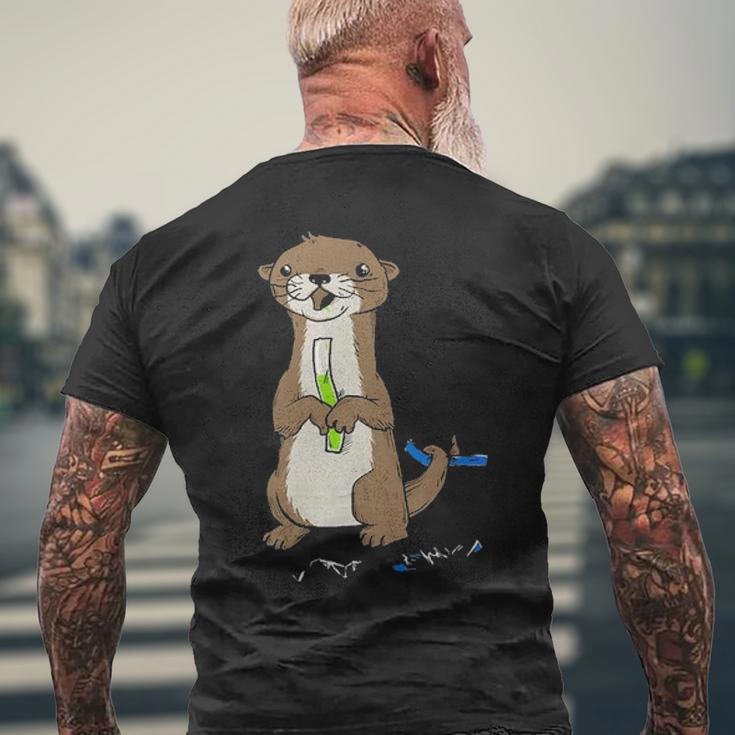 Otter Pop Men's T-shirt Back Print Gifts for Old Men