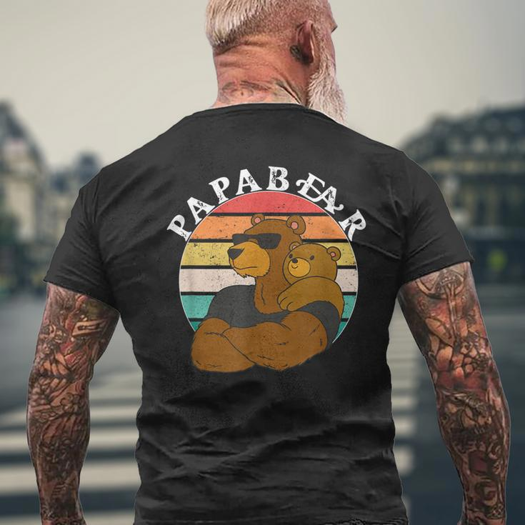Papa Bear Father Daddy Fathers Day Gift Best Dad Ever Gift For Mens Mens Back Print T-shirt Gifts for Old Men
