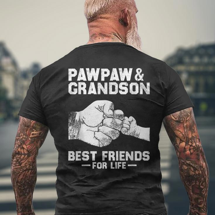 Pawpaw And Grandson Best Friends For Life For Grandpa Men's Back Print T-shirt Gifts for Old Men
