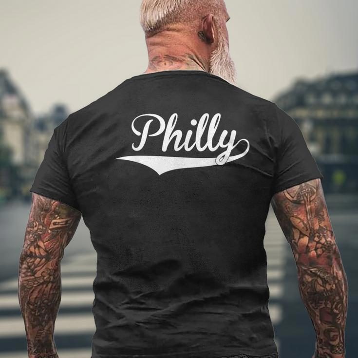 Philadelphia Philly Baseball Lover Baseball Fans Men's T-shirt Back Print Gifts for Old Men