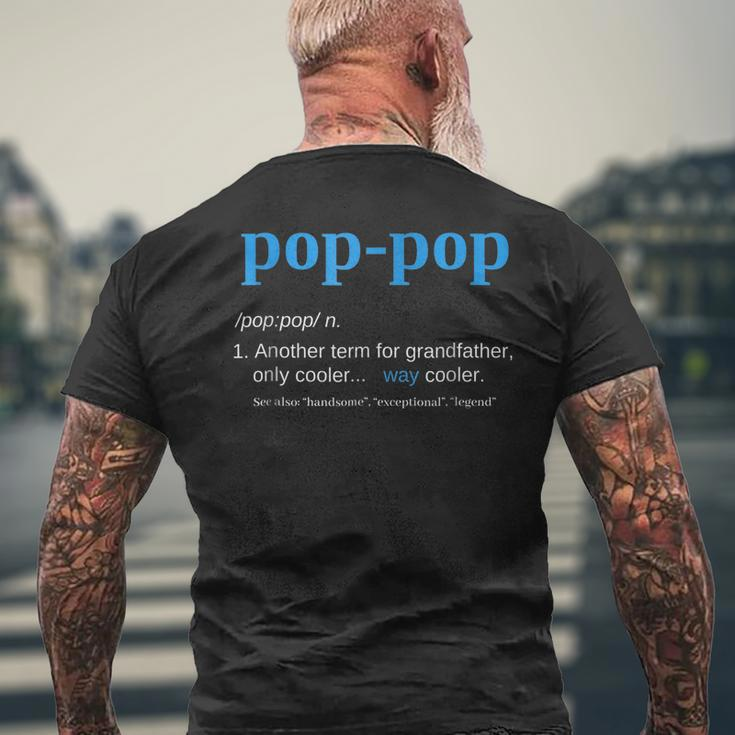 Pop Pop Gifts Grandpa Fathers Day Pop-Pop Mens Back Print T-shirt Gifts for Old Men