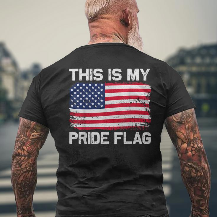 This Is My Pride Flag Men's Back Print T-shirt Gifts for Old Men
