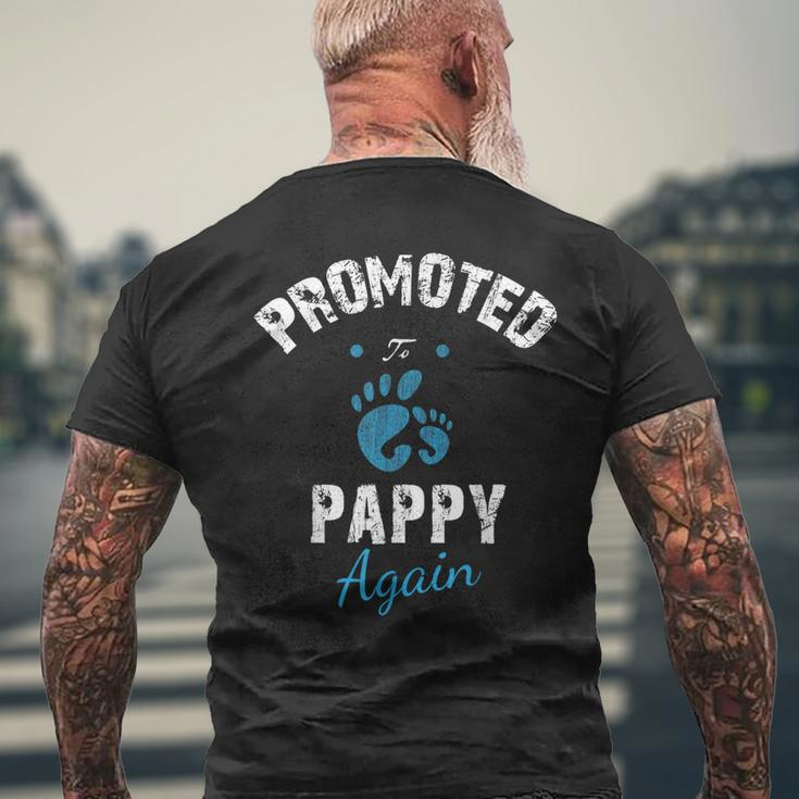 Promoted To Grandpa Again 2019 Soon To Be Pappy Men's Back Print T-shirt Gifts for Old Men