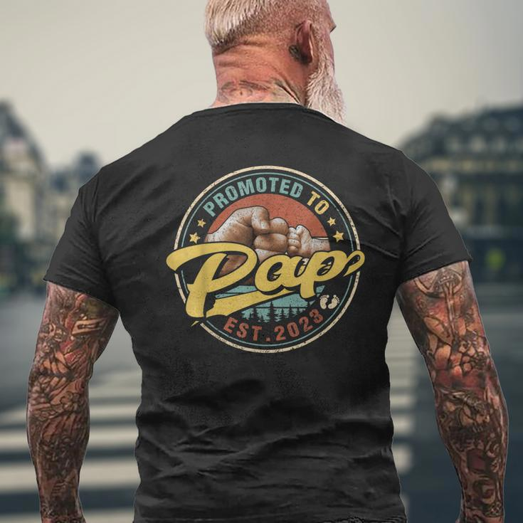 Promoted To Pap 2023 Funny For New Dad First Time Gift For Mens Mens Back Print T-shirt Gifts for Old Men