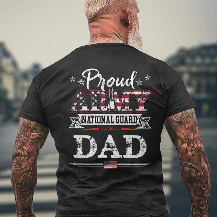 Proud Army National Guard Dad US Military V2 Men's T-shirt Back Print Gifts for Old Men