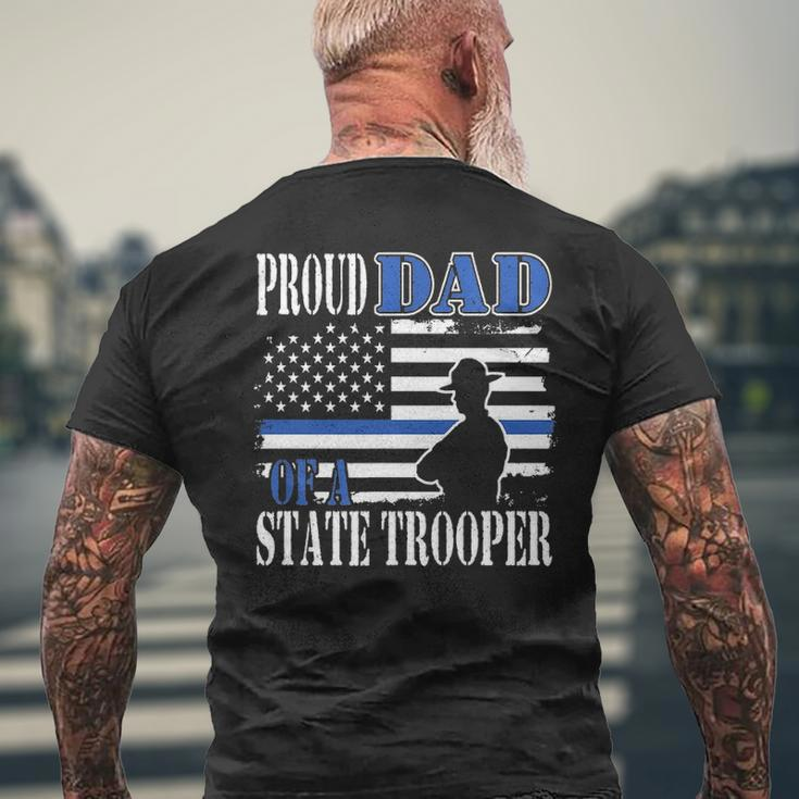 Proud Dad Of A Police Officer V2 Men's T-shirt Back Print Gifts for Old Men