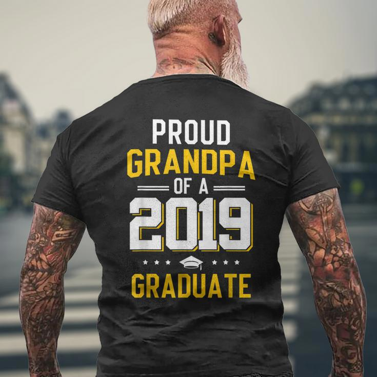 Proud Grandpa Of A 2019 Graduate T-Shirt Fathers Day Men's Back Print T-shirt Gifts for Old Men