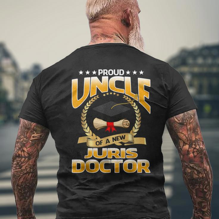 Proud Uncle Of A New Juris Doctor Mens Back Print T-shirt Gifts for Old Men