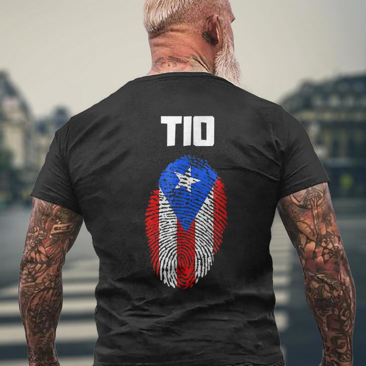 Puerto Rican Tio Uncle Puerto Rico Flag Latino Gift For Mens Mens Back Print T-shirt Gifts for Old Men