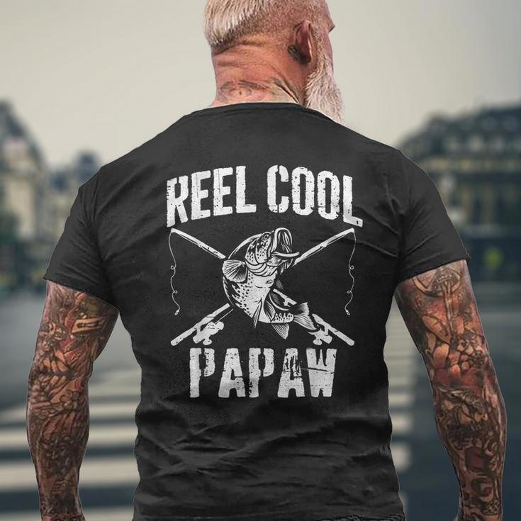 Reel Cool Papaw Fishing Fathers Day Grandpa Dad Gift For Mens Mens Back Print T-shirt Gifts for Old Men