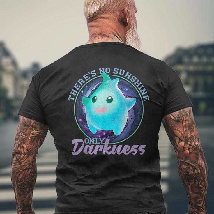 Theres No Sunshine Only Darkness Shiny Men's Back Print T-shirt Gifts for Old Men