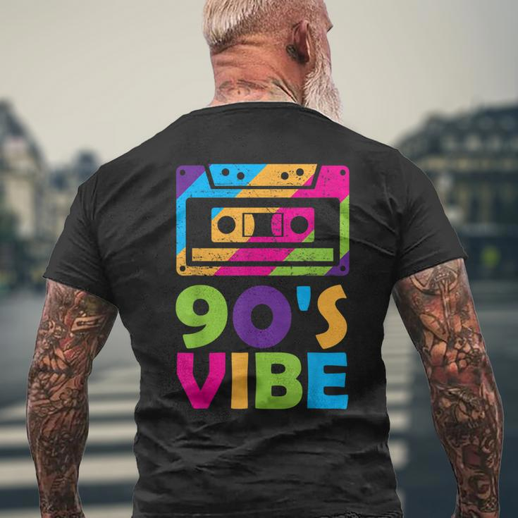 Retro Aesthetic Costume Party Outfit - 90S Vibe Men's Back Print T-shirt Gifts for Old Men