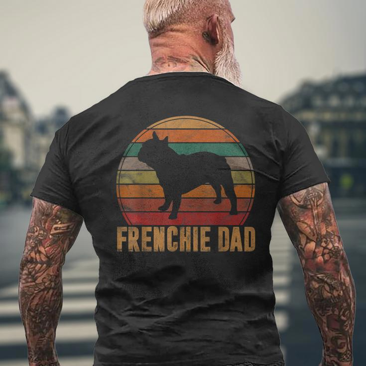 Retro French Bulldog Dad Dog Owner Pet Frenchie Father Men's T-shirt Back Print Gifts for Old Men