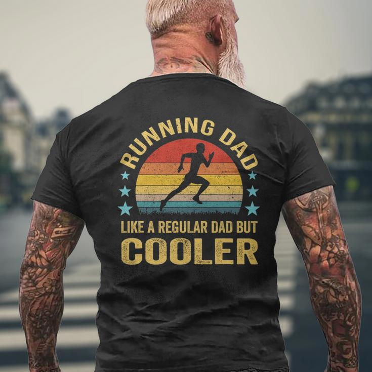 Mens Running Dad - Marathon Runner Fathers Day Men's T-shirt Back Print Gifts for Old Men
