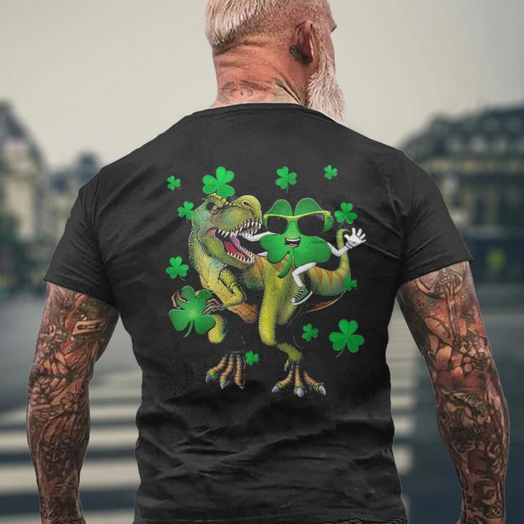 Shamrock RidingRex St Patricks Day Men's T-shirt Back Print Gifts for Old Men