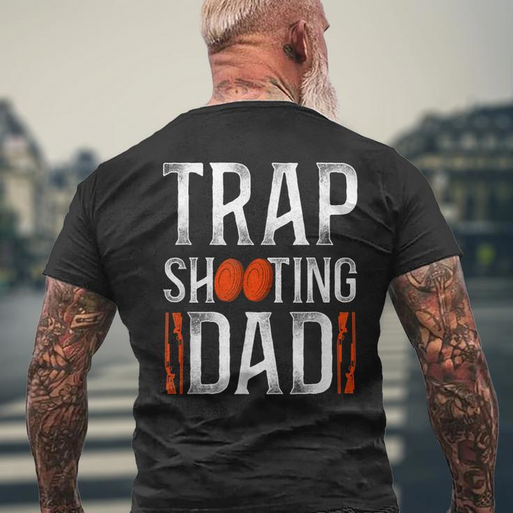 Shotgun Skeet Trap Clay Pigeon Shooting Dad Father Vintage Men's T-shirt Back Print Gifts for Old Men