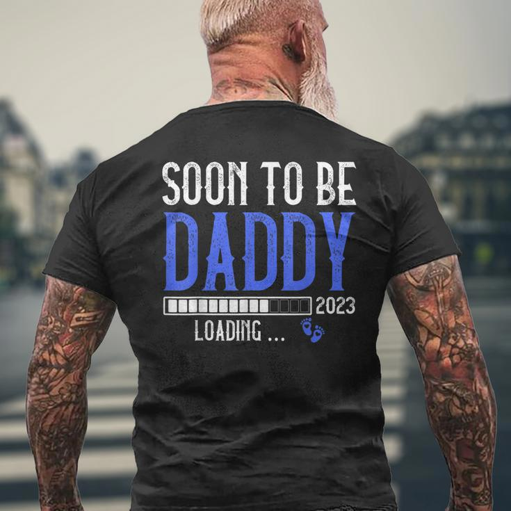 Soon To Be Daddy Est2023 New Dad Pregnancy Gift For Mens Mens Back Print T-shirt Gifts for Old Men
