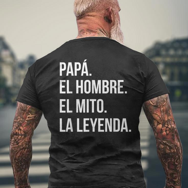 Spanish Gifts For Dad The Man The Myth The LegendGift For Mens Mens Back Print T-shirt Gifts for Old Men