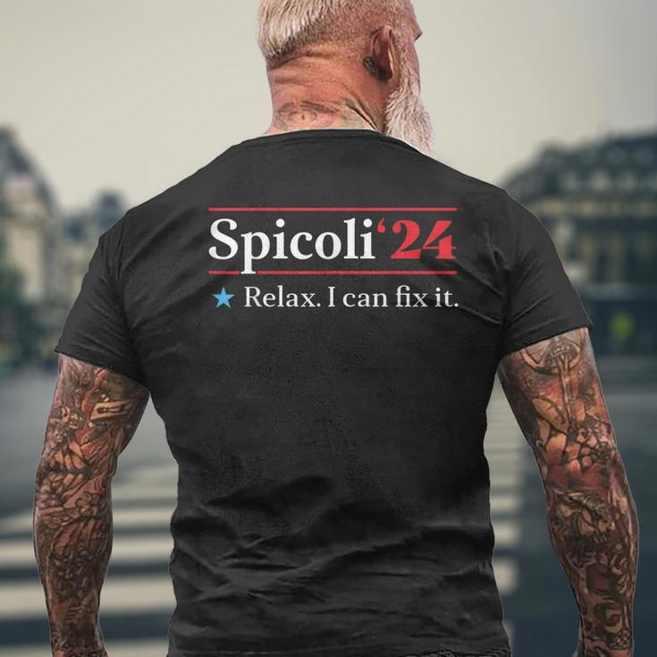 Spicoli 24 Spicoli 2024 Relax I Can Fix It Vintage Men's Back Print T-shirt Gifts for Old Men