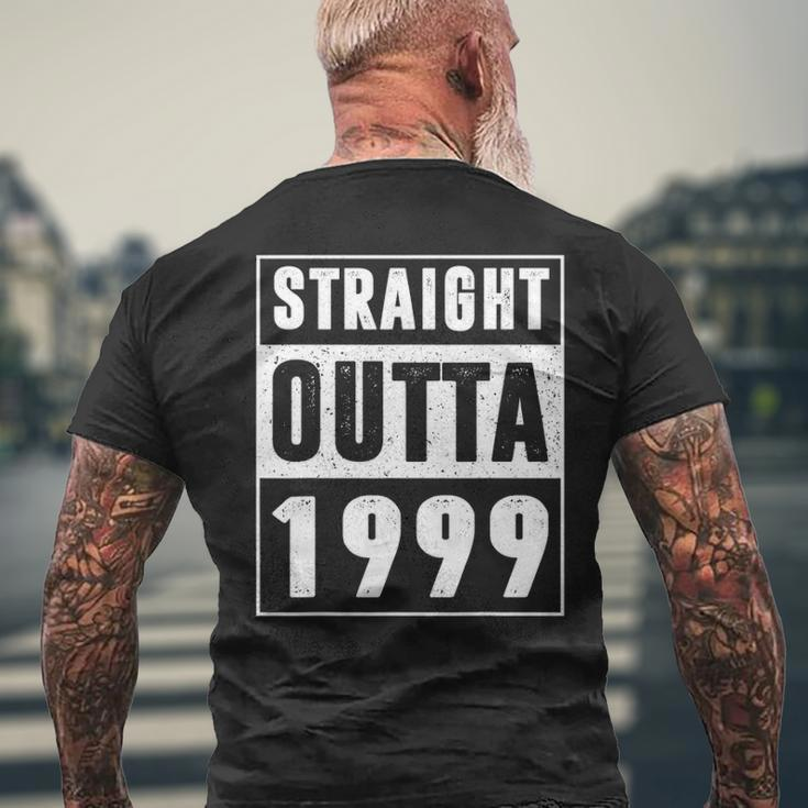 Straight Outta 1999 Vintage 22 Years Old 22Nd Birthday Men's T-shirt Back Print Gifts for Old Men