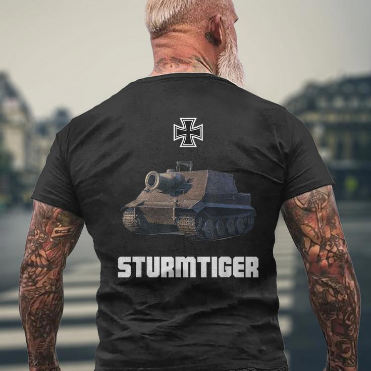 Sturmtiger German Heavy Tank Ww2 Military Sturmmörser Tiger Men's T-shirt Back Print Gifts for Old Men