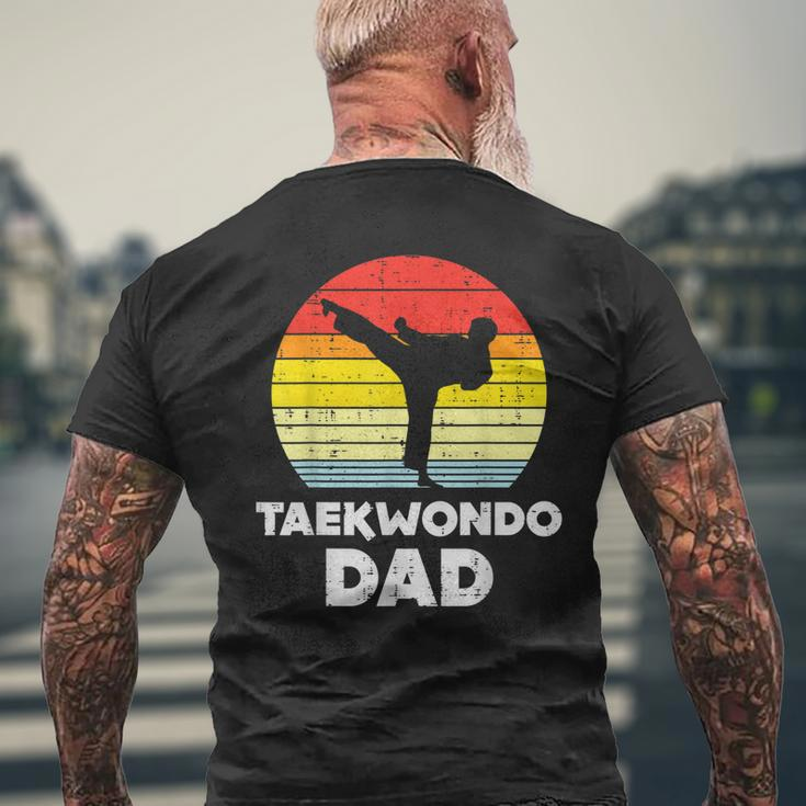 Mens Taekwondo Dad Sunset Retro Korean Martial Arts Men Men's T-shirt Back Print Gifts for Old Men