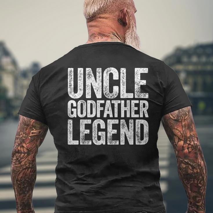 Uncle Godfather Legend Men's Back Print T-shirt Gifts for Old Men