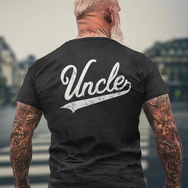 Uncle Vintage Retro Style Father’S Day Gift For Papa Uncle Mens Back Print T-shirt Gifts for Old Men