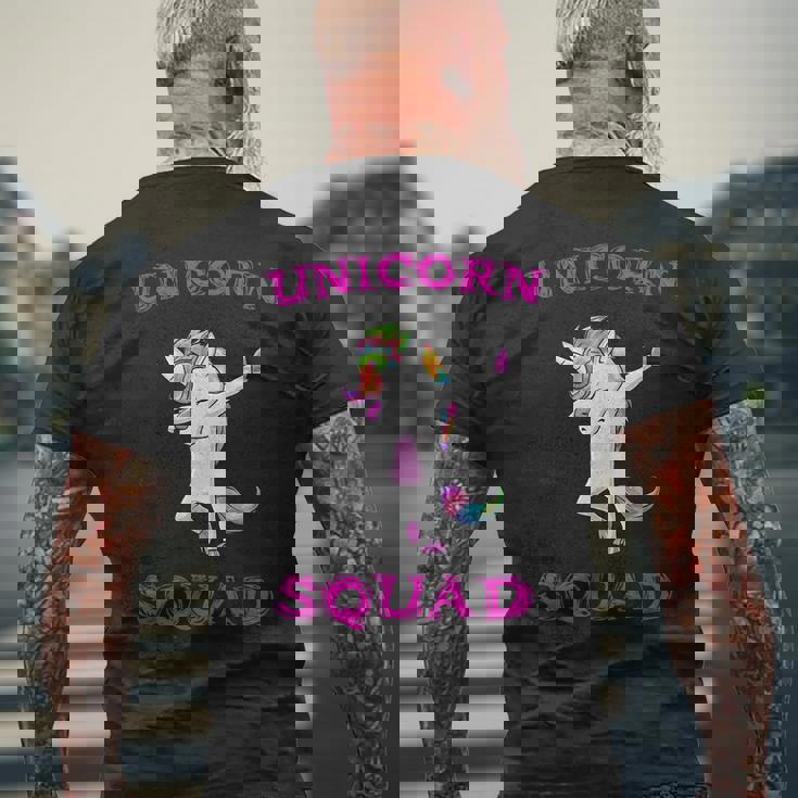 Unicorn Squad Dabbing Dab Dance Men's Back Print T-shirt Gifts for Old Men Unicorn Squad Dabbing Dab Dance Men's Back Print T-shirt Gifts for Old Men