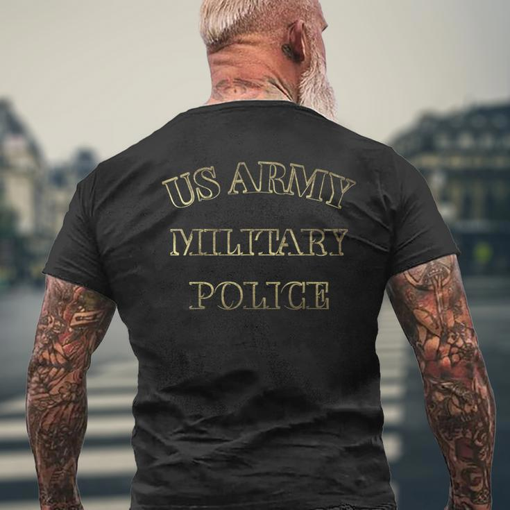 Us Army Military Police Veteran Law Enforcement Retirement Mens Back Print T-shirt Gifts for Old Men
