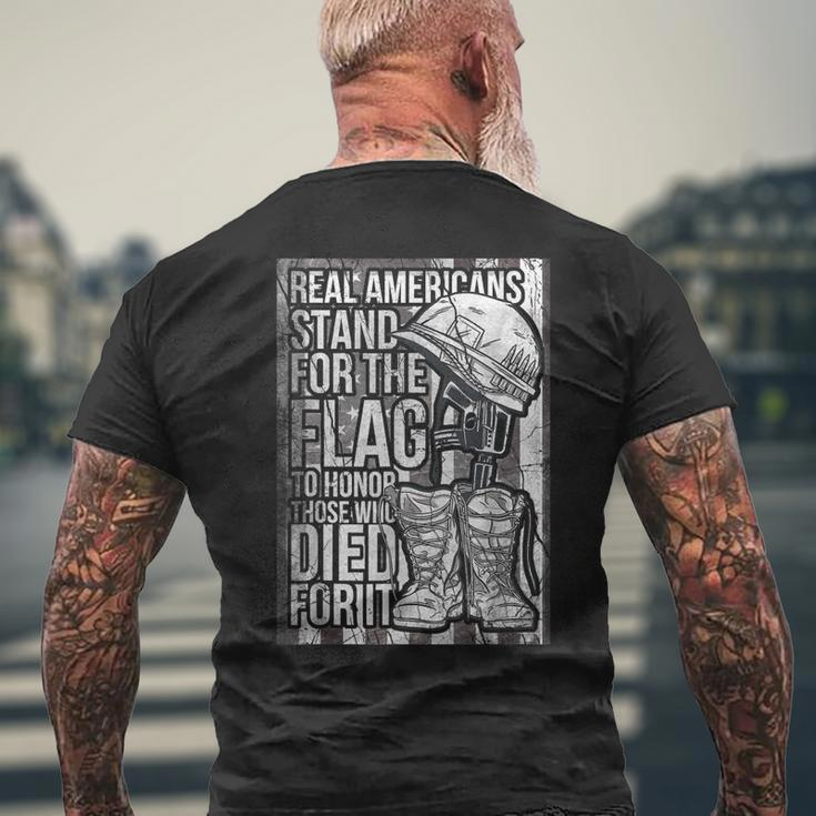 Us Veteran Veterans Day Us Patriot V3 Men's T-shirt Back Print Gifts for Old Men