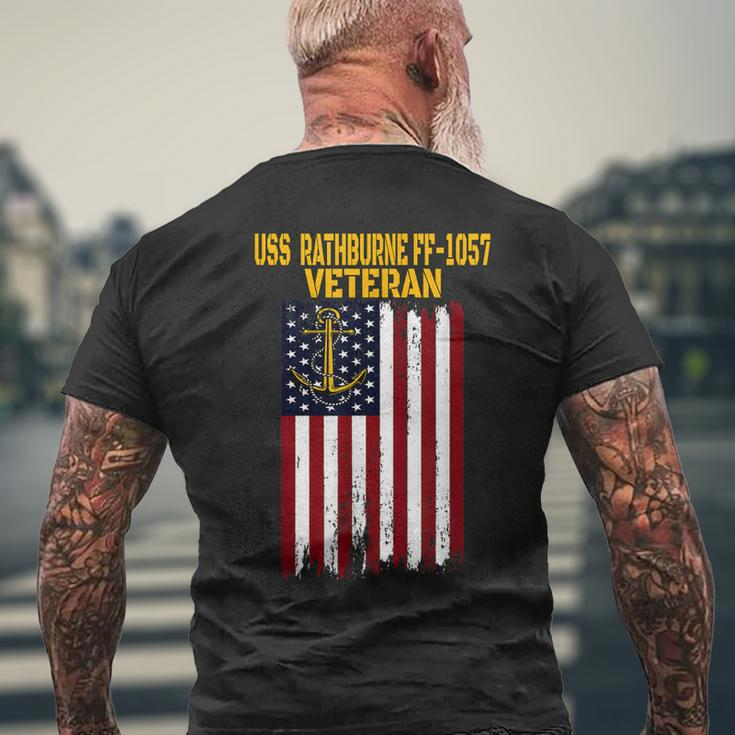 Uss Rathburne Ff-1057 Frigate Veterans Day Fathers Day Dad Men's T-shirt Back Print Gifts for Old Men