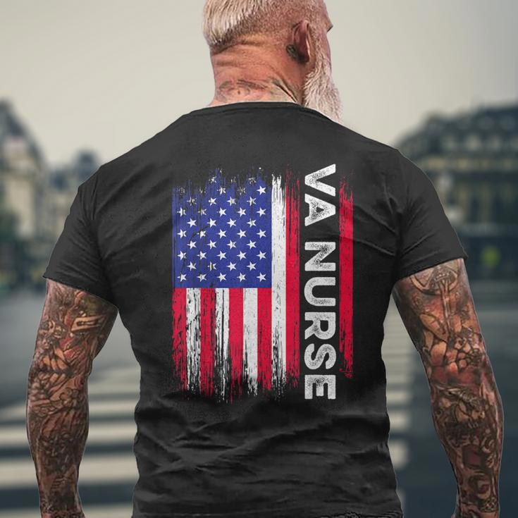 Va Nurse Veterans Affairs Nursing Military Rn Mens Back Print T-shirt Gifts for Old Men