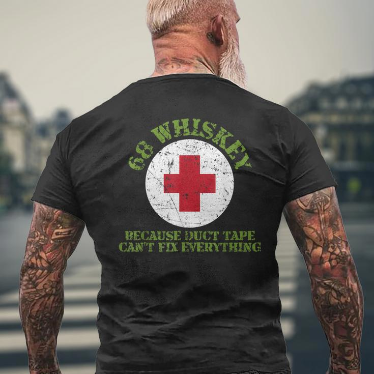 Veterans Memorial Day Army Medics 68 Whiskey Mens Back Print T-shirt Gifts for Old Men
