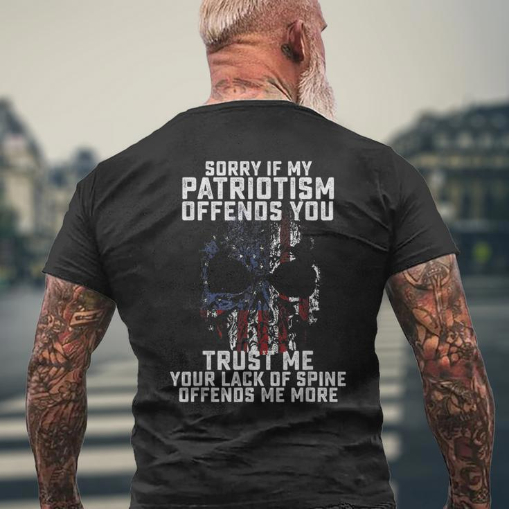 Veterans Patriotism Proud Veteran Dad Grandpa Men's T-shirt Back Print Gifts for Old Men