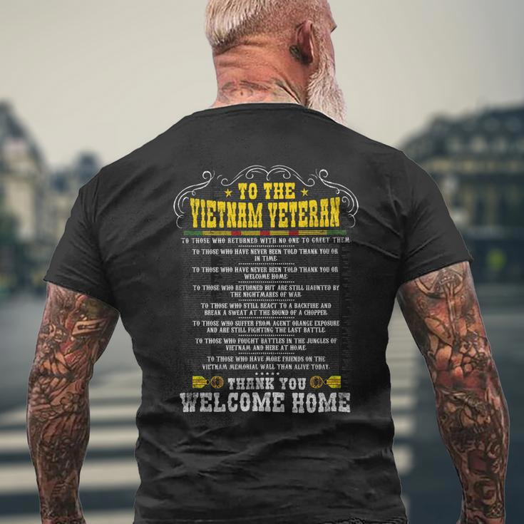 To The Vietnam Veteran Men's T-shirt Back Print Gifts for Old Men